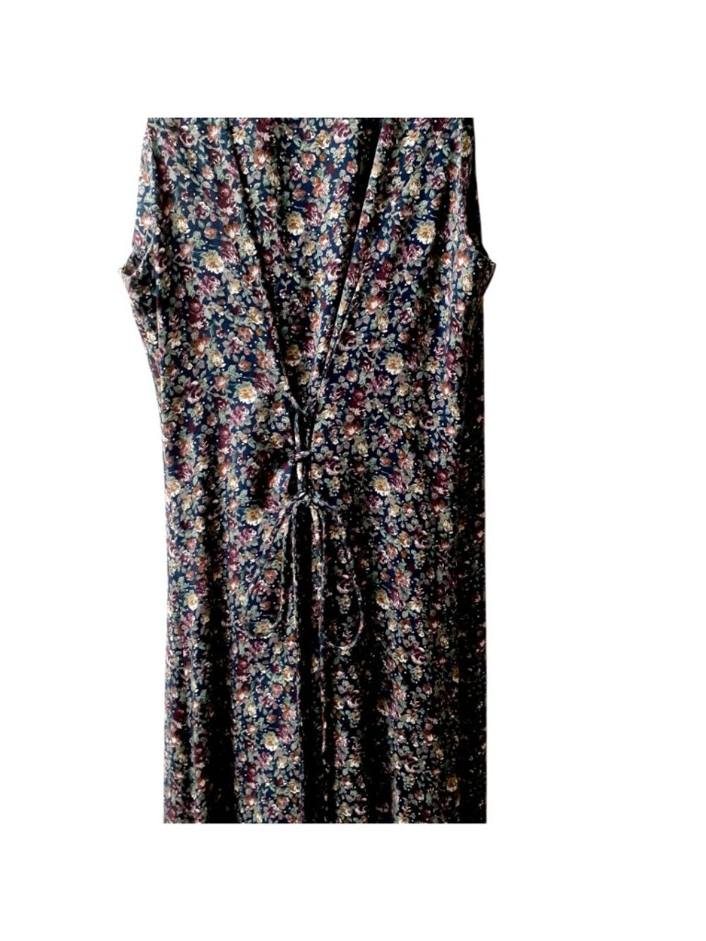 Vintage DBY Ltd Womens Maxi Dress Size 3 Multicolor Floral Rayon Sleeveless - Picture 5 of 6